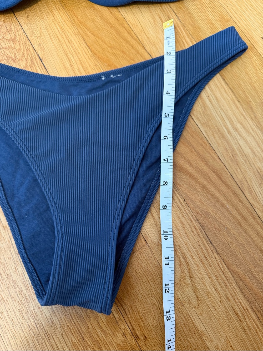 Abercrombie & Fitch Ribbed Dark Blue Underwire Bikini Set - Picture 8 of 8